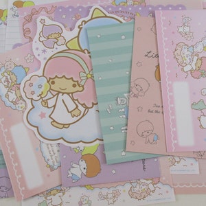 Rare Collectible Sanrio Little Twin Stars Kiki Lala Special Collection Stationery Writing Paper Envelope Letter Set penpal kawaii gift HTF