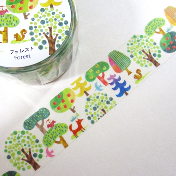 Forest Nature Green Trees Washi Tape Deco Masking Stationery Planner Journal Scrapbook Craft Art #green walk vacation