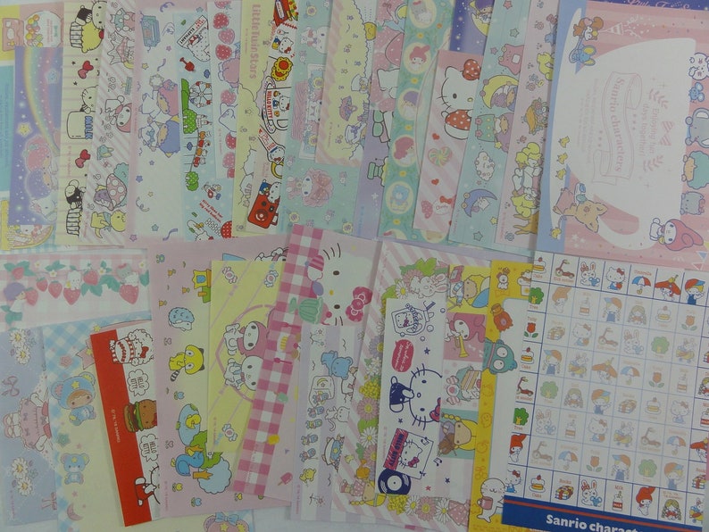 Lot Sanrio Hello Kitty Stationery//Stationary Memo 75 sheets