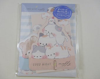 Good Night Moofy Cat bear penguin pet animal Stationery Writing Paper Envelope Letter Set penpal cute kawaii gift special kamio daughter