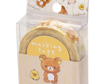 Washi Tape Rilakkuma Bear San-X Deco Masking Stationery Stationary Scrapbook gift girl Cute Kawaii Project Craft Journal