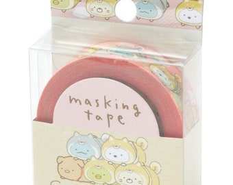 Washi Tape Sumikko Gurashi San-X Deco Masking Stationery Stationary Scrapbook gift girl Cute Kawaii Project Craft Journal cat dog pet fur