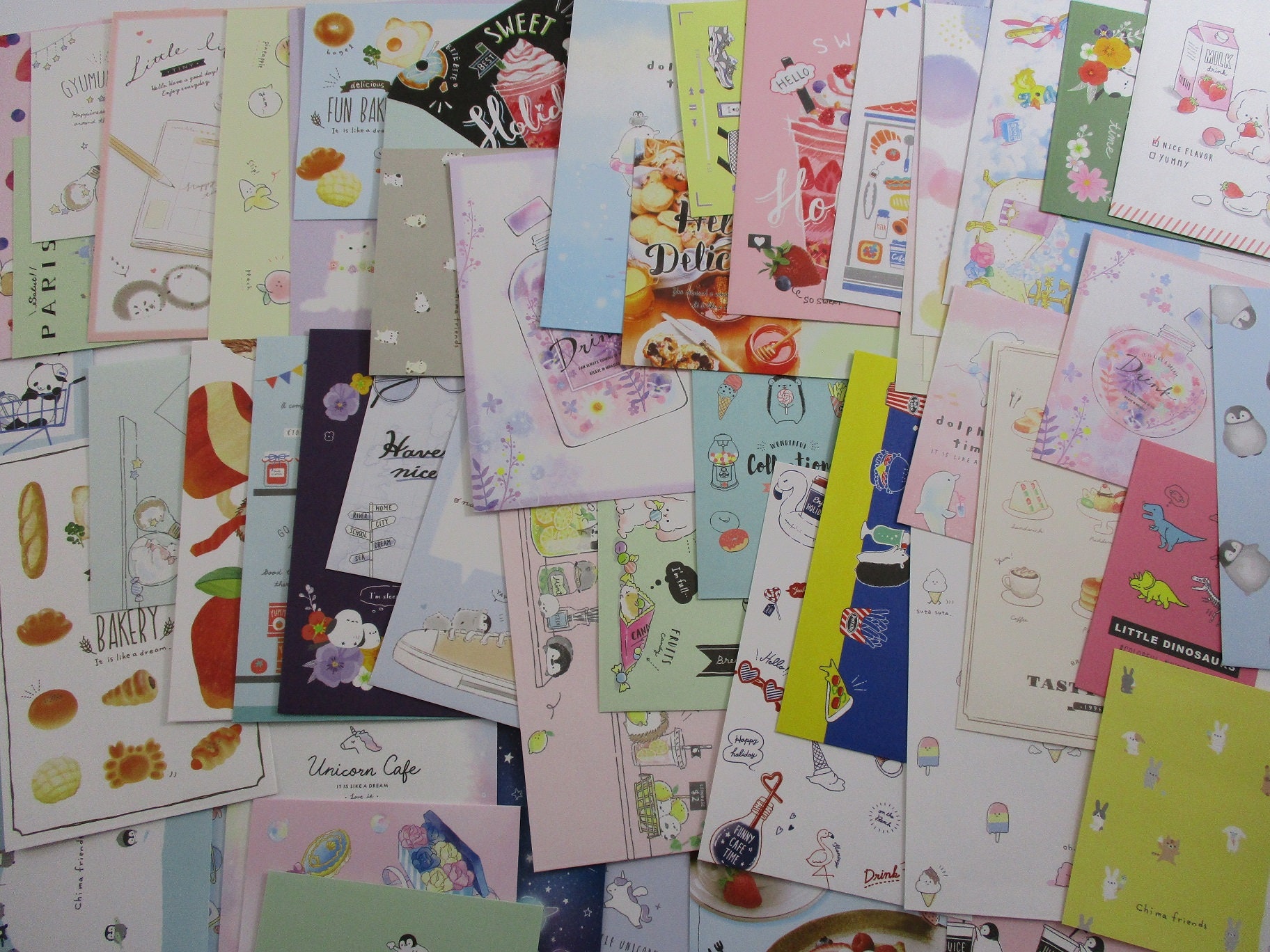 800 Pieces Random NEW STOCK Grab Bag Kawaii Sticker Flakes and Washi  Stickers Journal Penpal Letters Stationery 