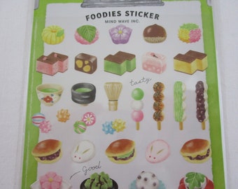 Mind Wave Foodies Sticker Sheet - Sweet Pastries Confectionery Dessert tea time Planner Journal Agenda Scrapbook Paper Craft Decor gift