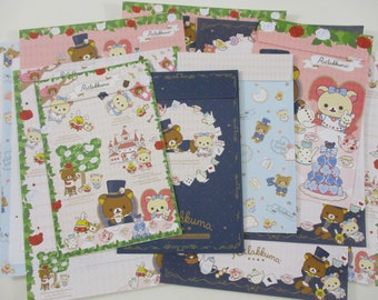 San-X Rilakkuma Alice Wonderland Stationery Writing Paper Envelope Letter Set penpal cute kawaii gift her daughter girl princess story