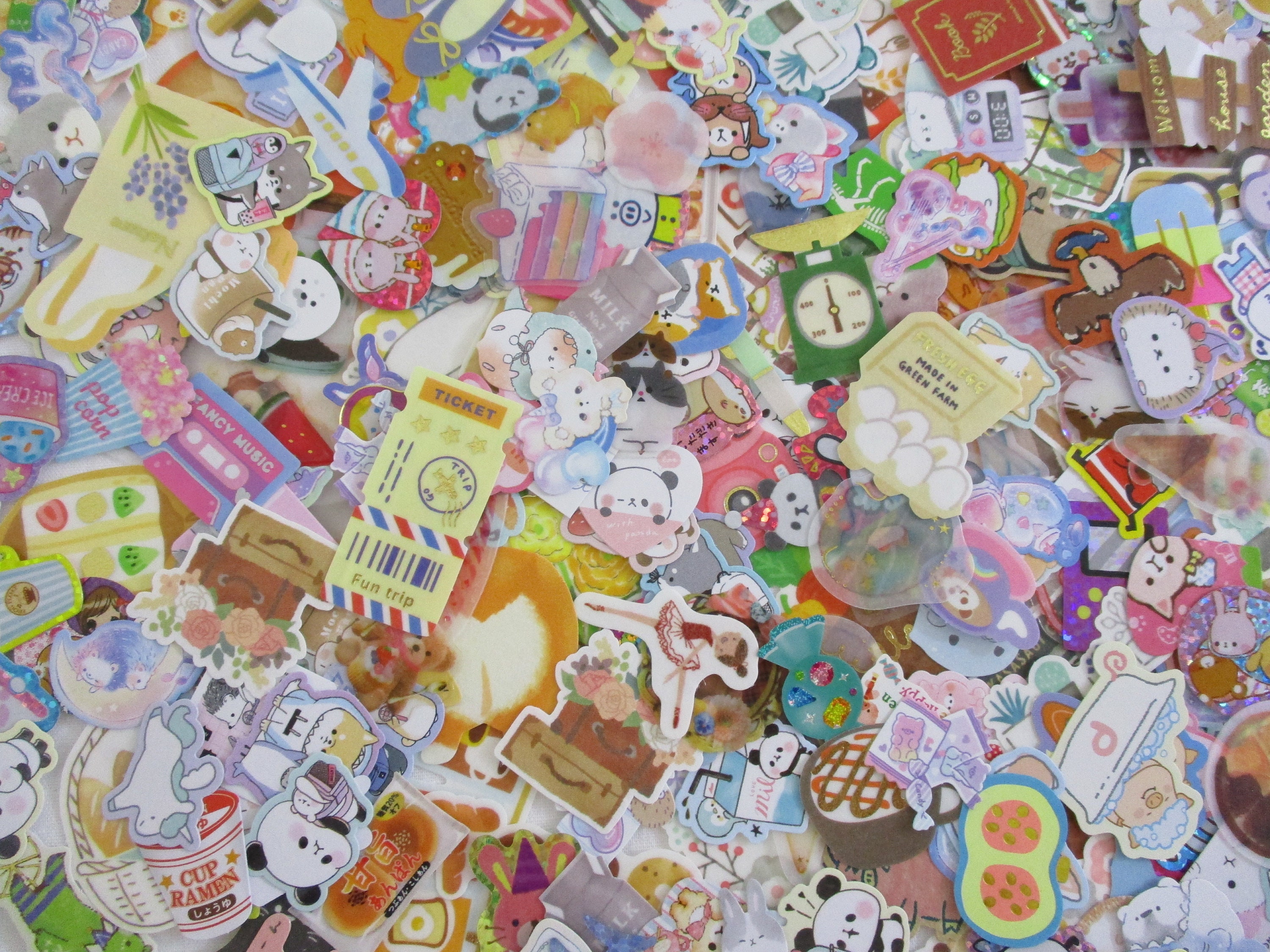 800 Pieces Random NEW STOCK Grab Bag Kawaii Sticker Flakes and