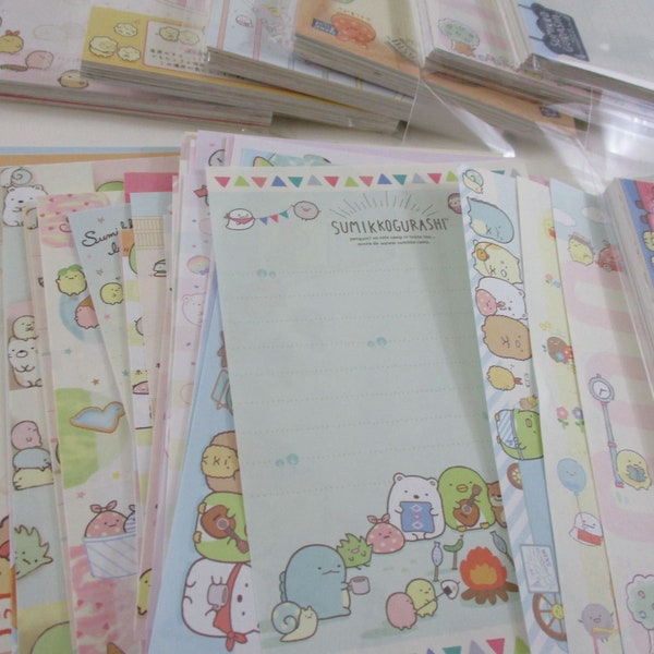 Surpirse Bag 70 pc SUMIKKO GURASHI Memo Note Paper Set San-X Girl Cute Kawaii stationery gift special Surprise Mix Deal Lot destash