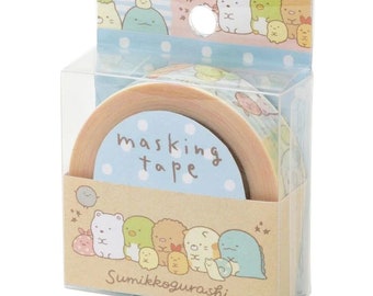 Washi Tape Sumikko Gurashi San-X Deco Masking Stationery Stationary Scrapbook gift girl Cute Kawaii Project Craft Journal