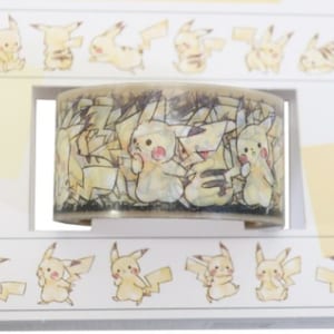 Pokemon Pikachu pocket monster Deco Masking Stationery gift girl Cute Kawaii Project Craft Journal Rare Collectible collector nintendo freak imagem 2