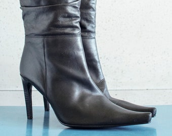 EUR41 US9.5 Buffalo Vintage Pointy Y2K Boots 7UK - Etsy