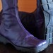Flat square La Matta italian designer boots 90s