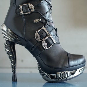 goth high heel boots