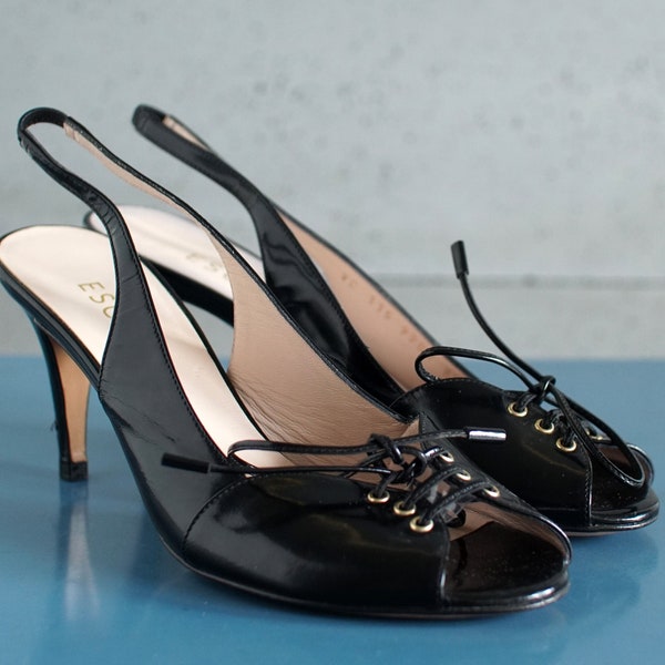 ESCADA vintage designer high heel sandals 37