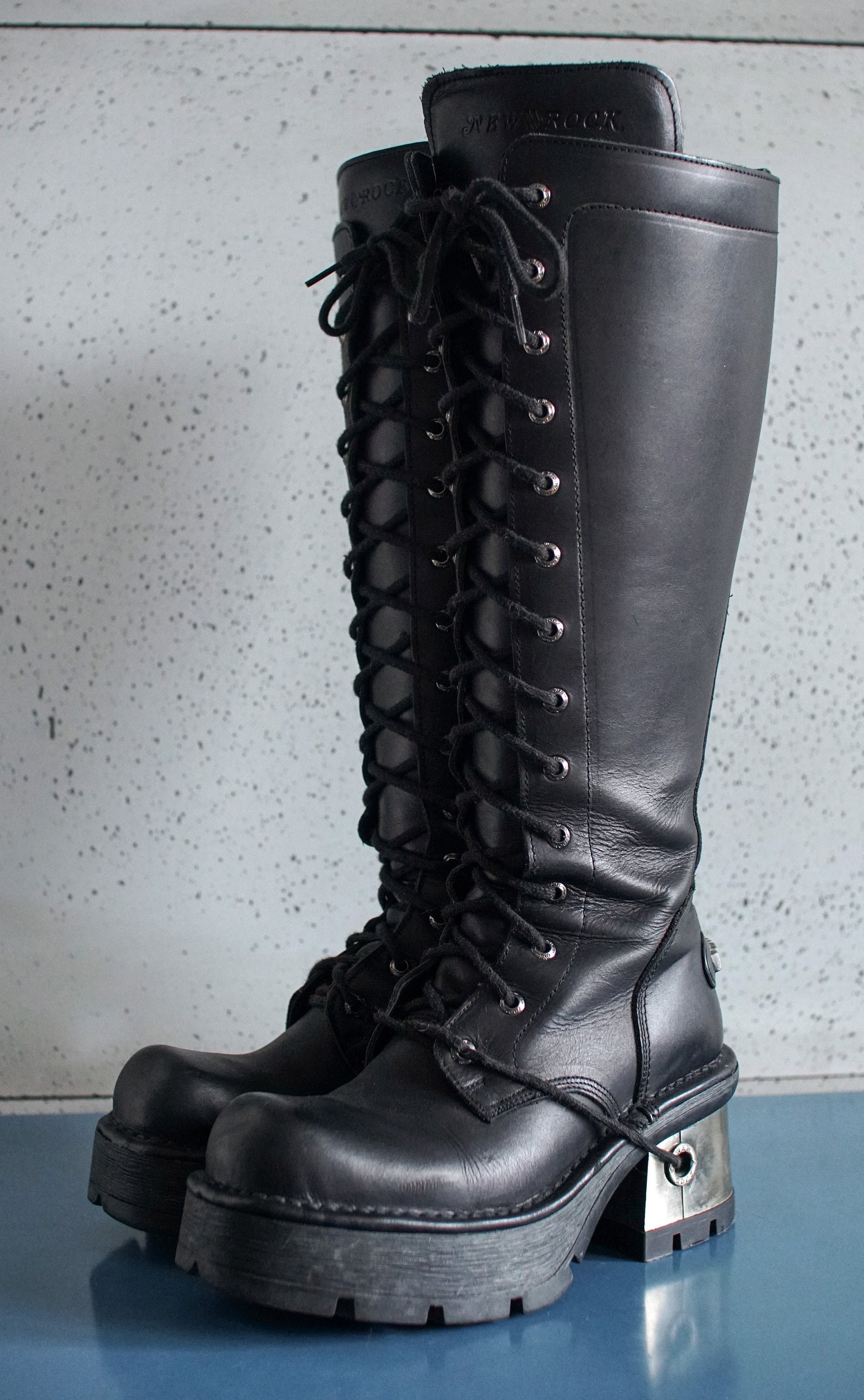 EUR40 US9 Discontinued-rare New Rock Platform Boots Laces EUR40 US9 Discontinued-rare New Rock Platform Boots Laces