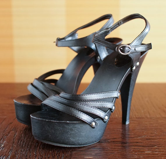 Italian gogo high platform heels Gothic Lolita pol