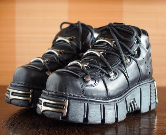 New Rock platform designer shoes moto fashion Goth