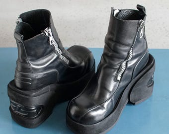 EUR39 US8.5 SONAX Platform Boots Super Rare MEGA Platform 90s