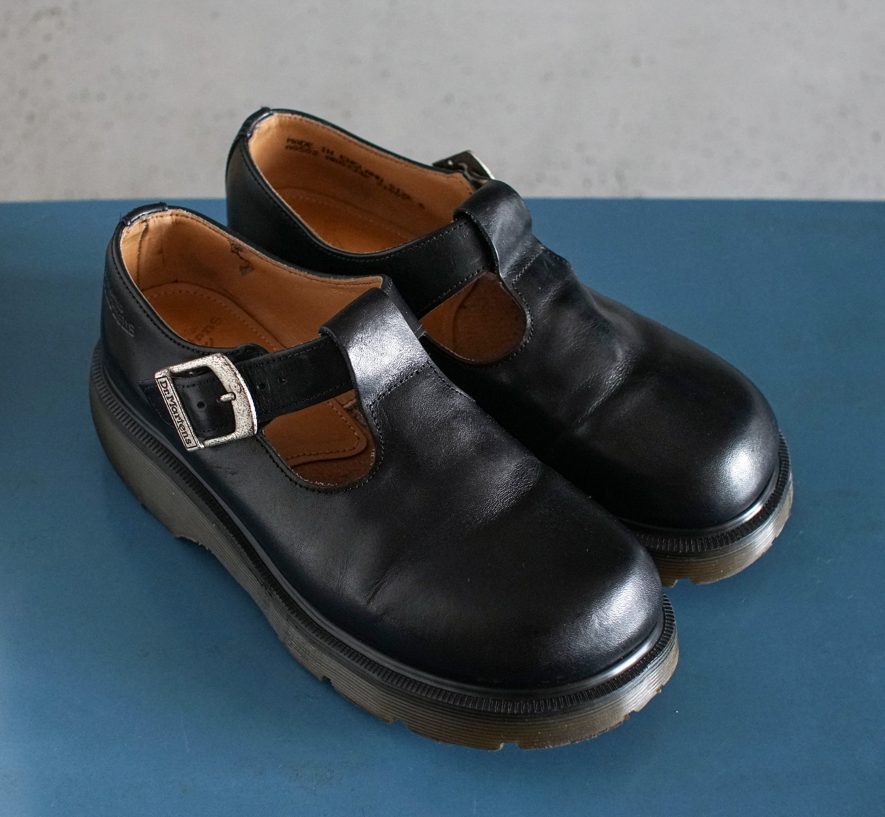 EUR38 US7.5 Made in England Dr Martens Black T-strap Mary EUR38 US7.5 Made in England Dr Martens Black T-strap Mary