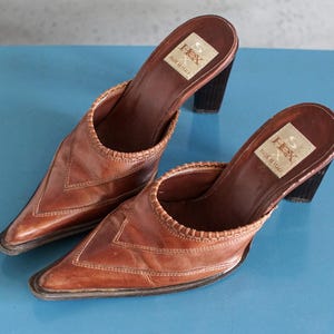 EUR37 US6.5 vintage HEX Andrea Sasetti Italian mule y2k 4UK