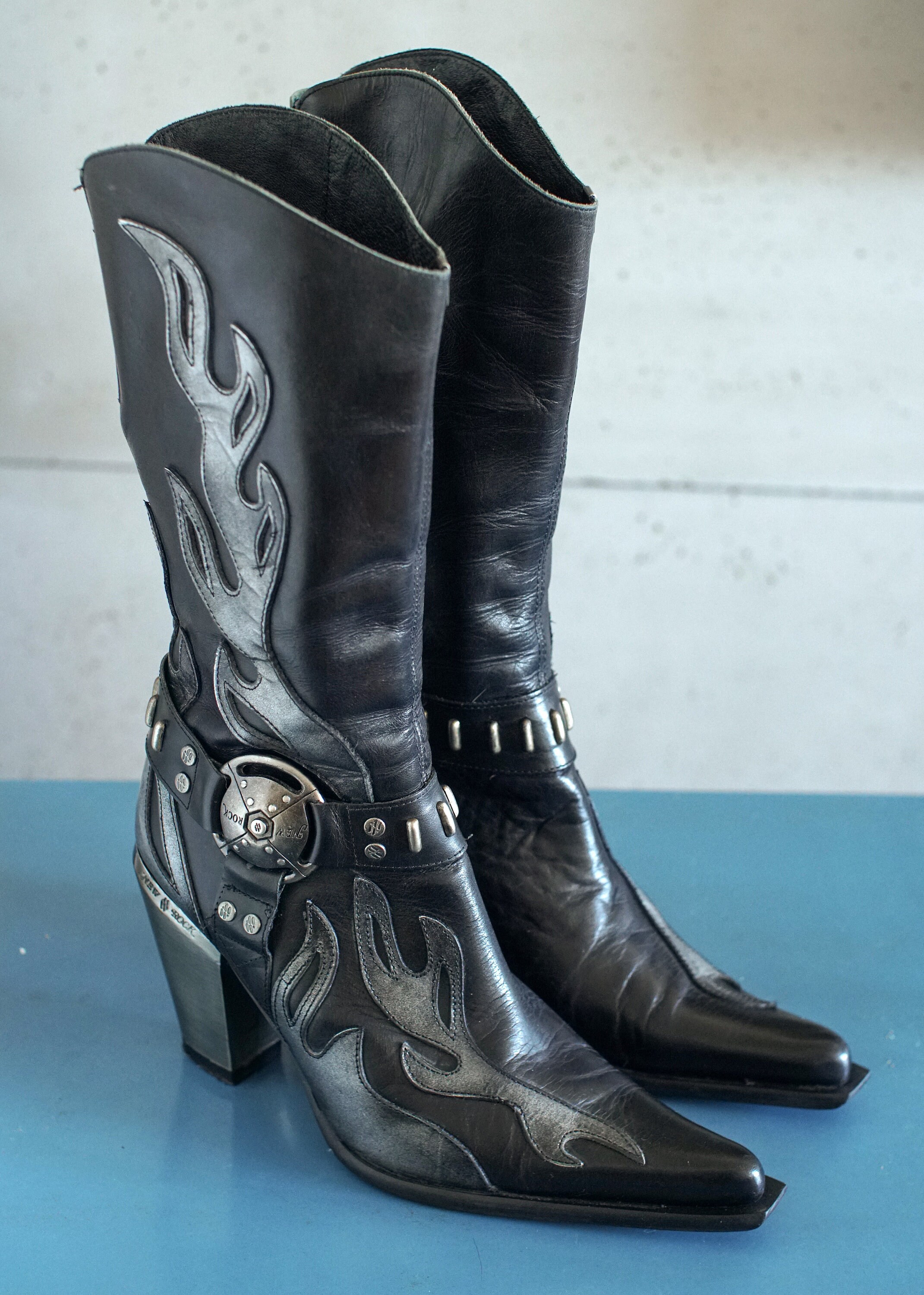 New Rock Cowboy Metal Boots Cowgirl - Etsy