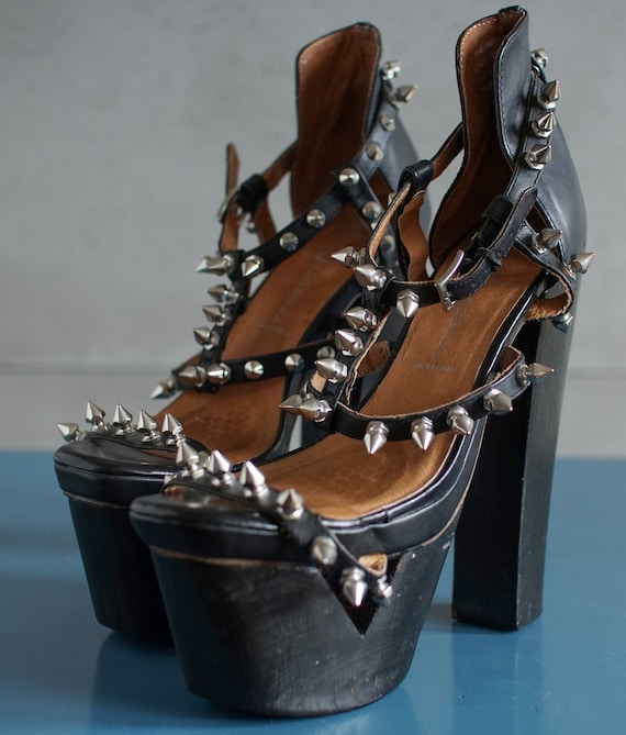 studded platform sandals