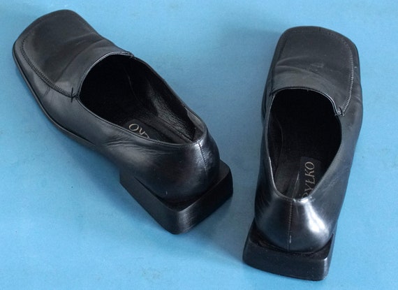 Unique vintage low heel Japanese school loafers f… - image 3