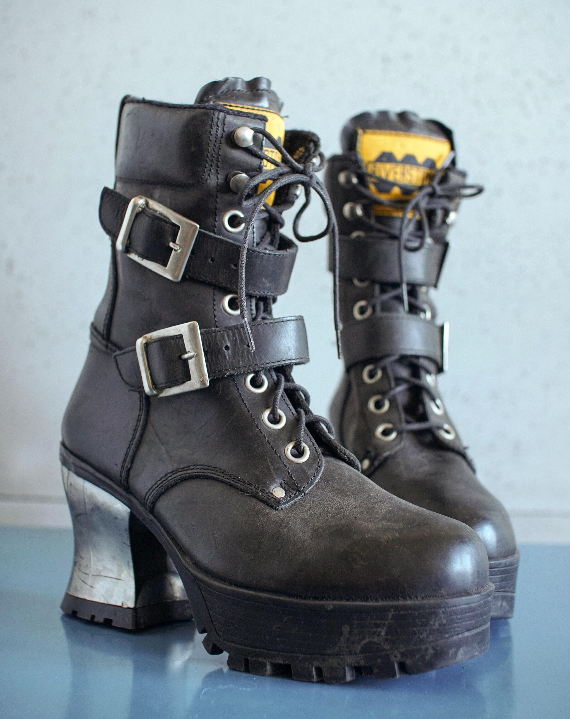 New Rock Boots Vintage - Etsy