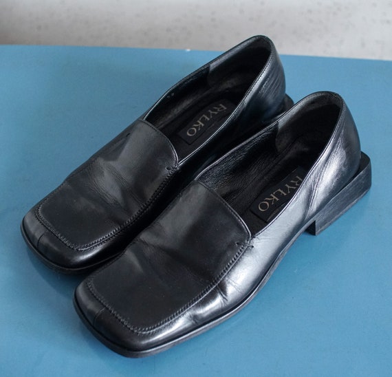Unique vintage low heel Japanese school loafers f… - image 6