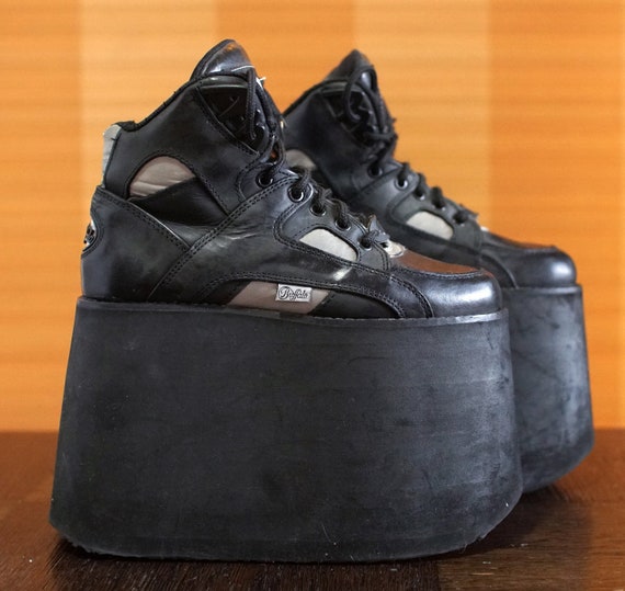 BUFFALO Tower 15 cm de haut techno 2000 noir Platform Rave Club Baskets  enfant 90's Techno SPICE Girls REBECCA & Fiona Baskets années 90 chunky y2k  38 - Etsy Canada