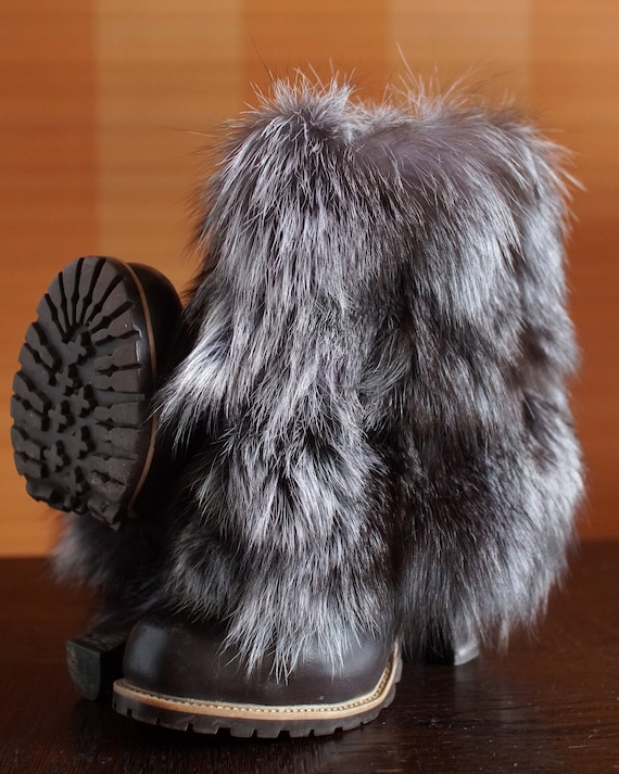 designer fur boots