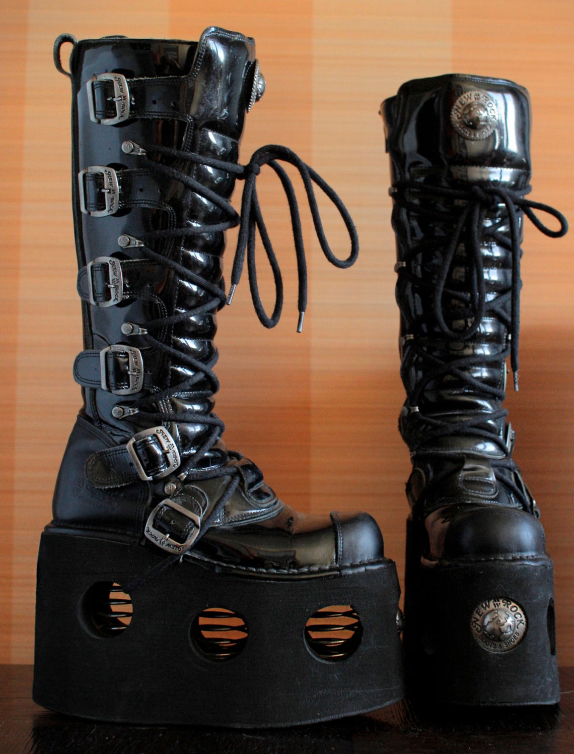 New Rock platform boots NEPTUNO 15cm high buckles springs Etsy