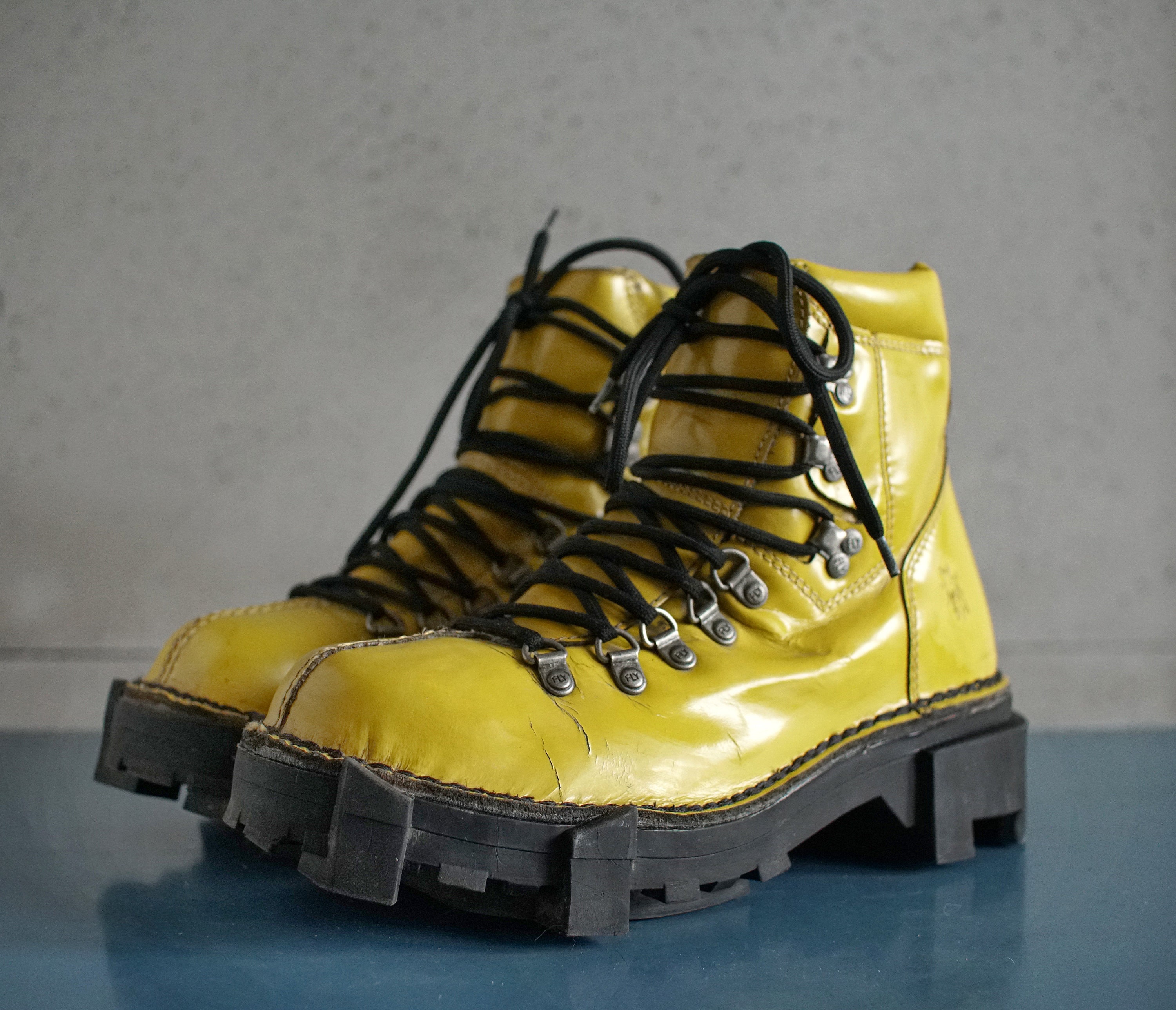 RESERVED/// FLY London Unique Yellow/black Rave Techno Low