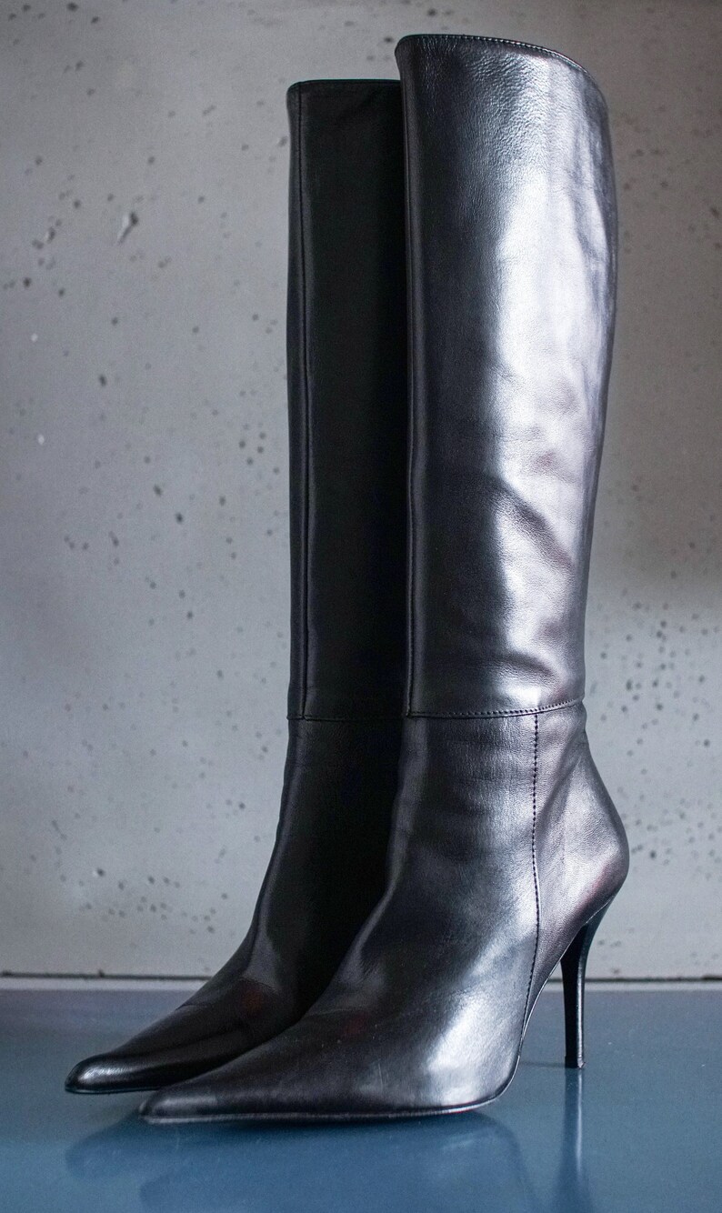 VENEZIA Vintage Super Pointy Fashion BOOTS 37 Etsy