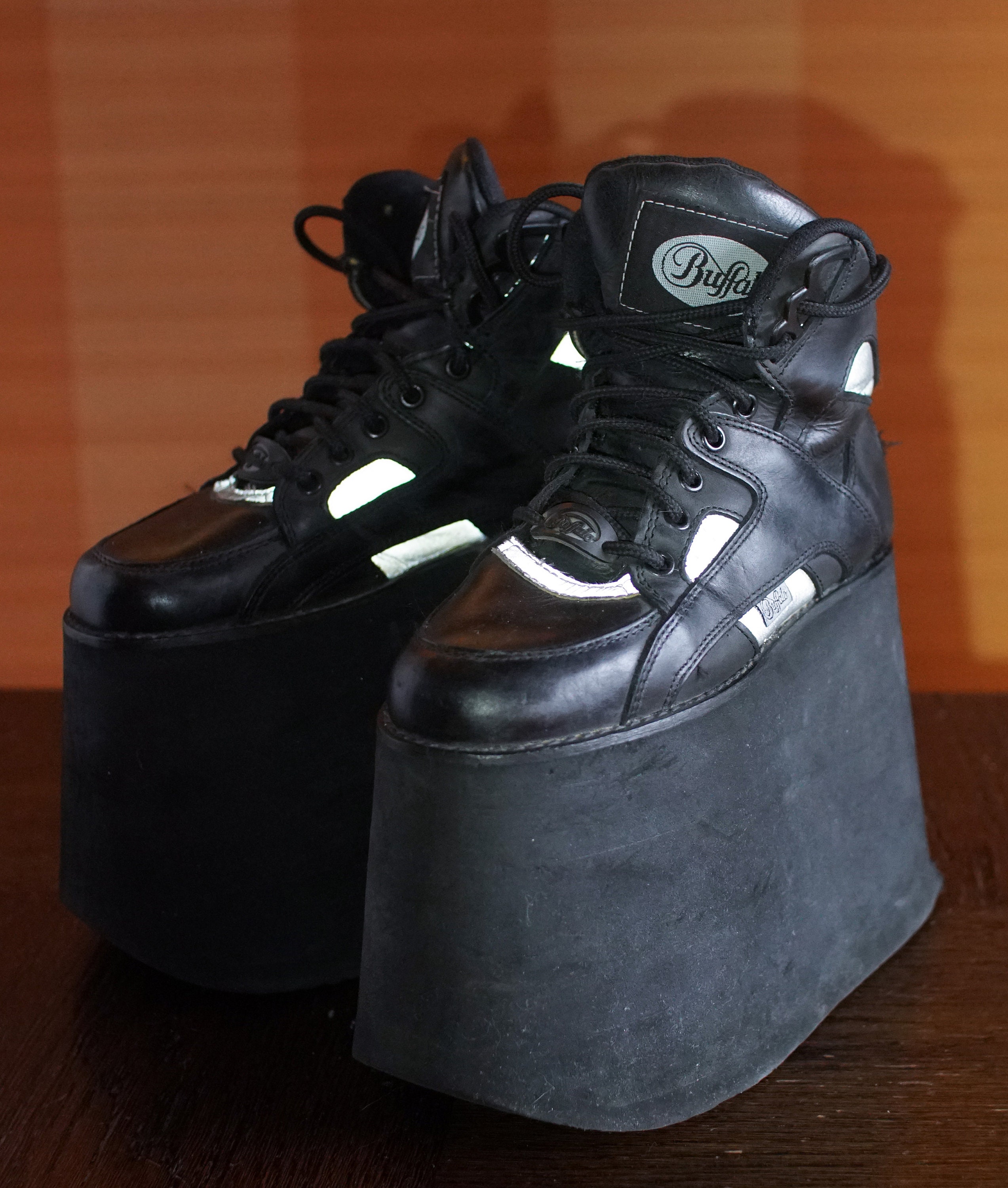 BUFFALO Tower 15cm Techno 2000 Black Platform Rave Club Etsy Finland