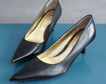 VENEZIA Vintage spitze Kitten Heels Mode Pantoletten 6UK EUR39 US8.5