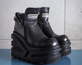EUR37 US6.5 SONAX Platform Boots Super Rare MEGA Platform 90s