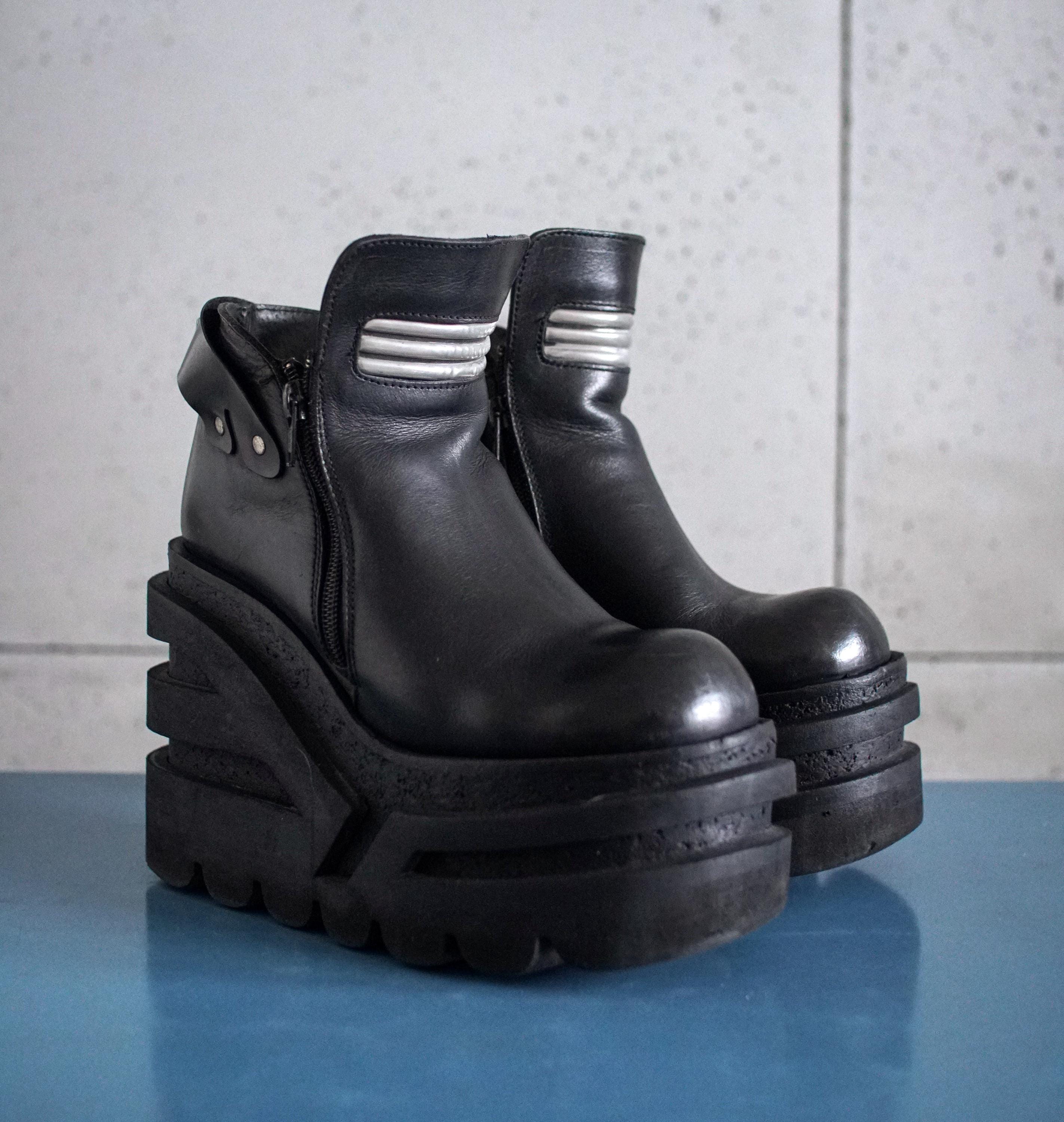 EUR37 US6.5 SONAX Platform Boots Super Rare MEGA Platform 90s