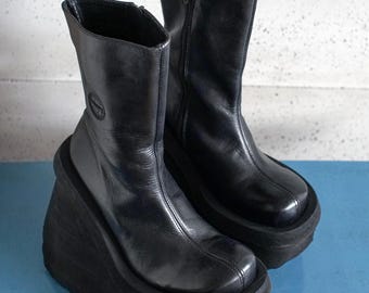 SONAX Platform Boots Rare MEGA Platform Y2k Monsters 39EUR - Etsy
