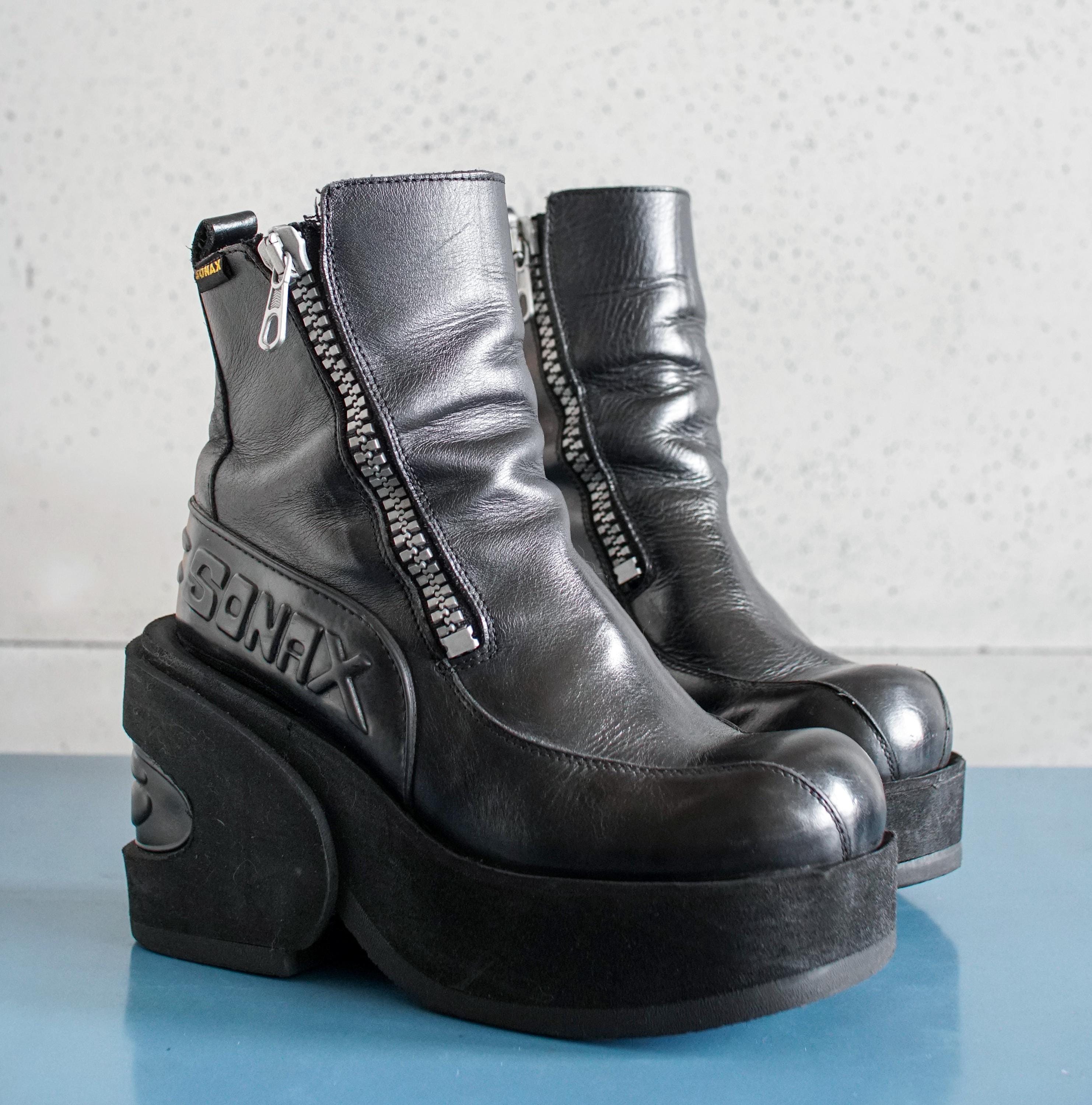 y2k 黒 zip opium boots archive grunge y2k 黒 zip opium boots archive grunge - メルカリ