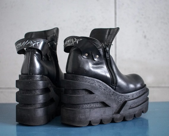 EUR37 US6.5 SONAX Platform Boots Super Rare MEGA Platform 90s