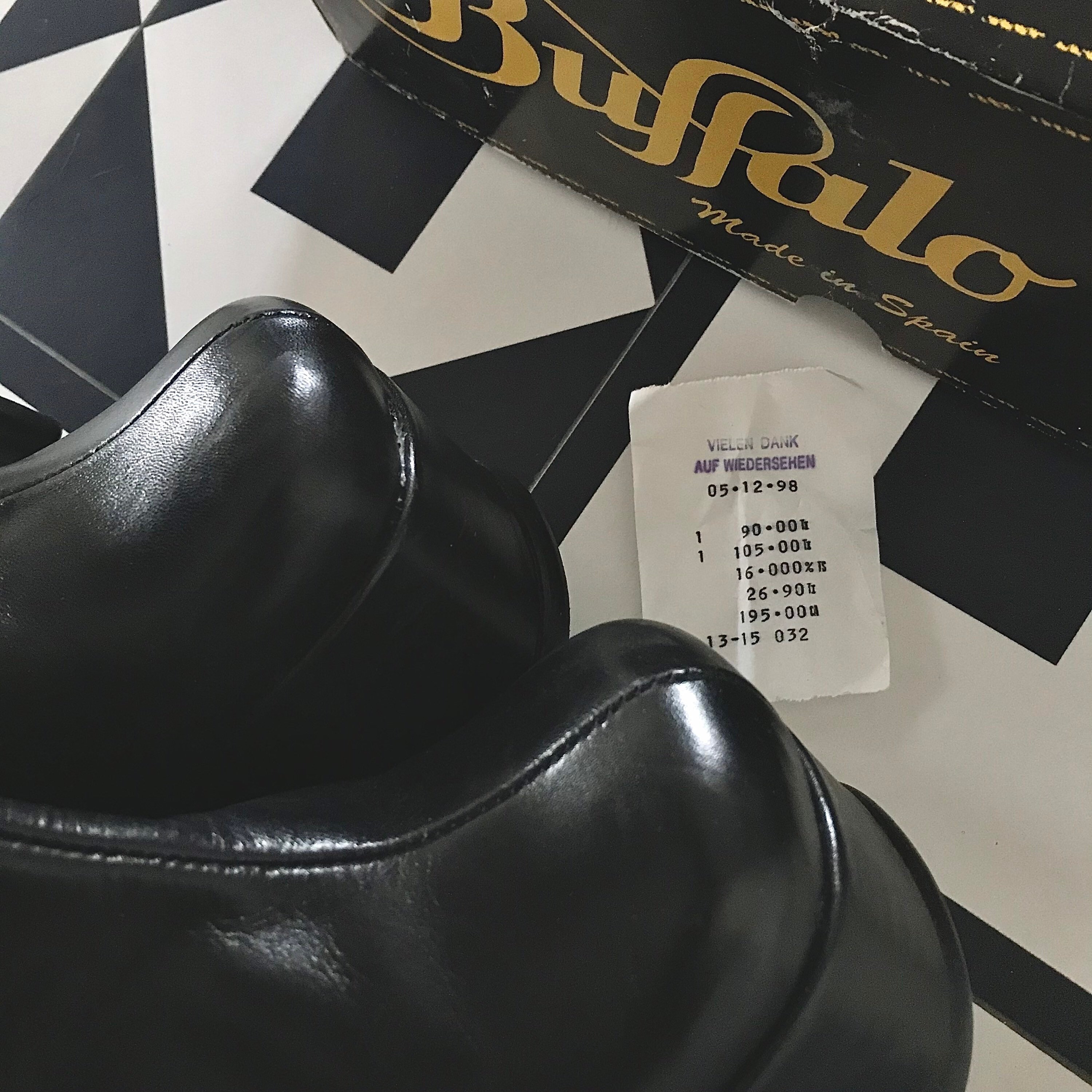 EUR39 8.5US BUFFALO T2417-73 Platform Boots, 1998 Year EUR39 8.5US BUFFALO T2417-73 Platform Boots, 1998 Year