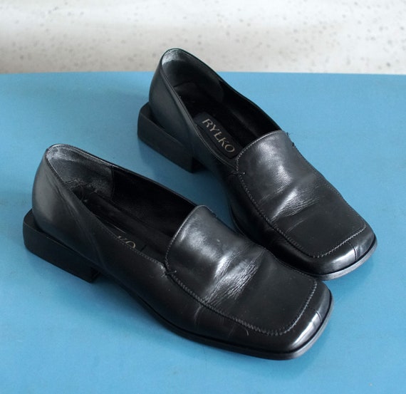 Unique vintage low heel Japanese school loafers f… - image 4