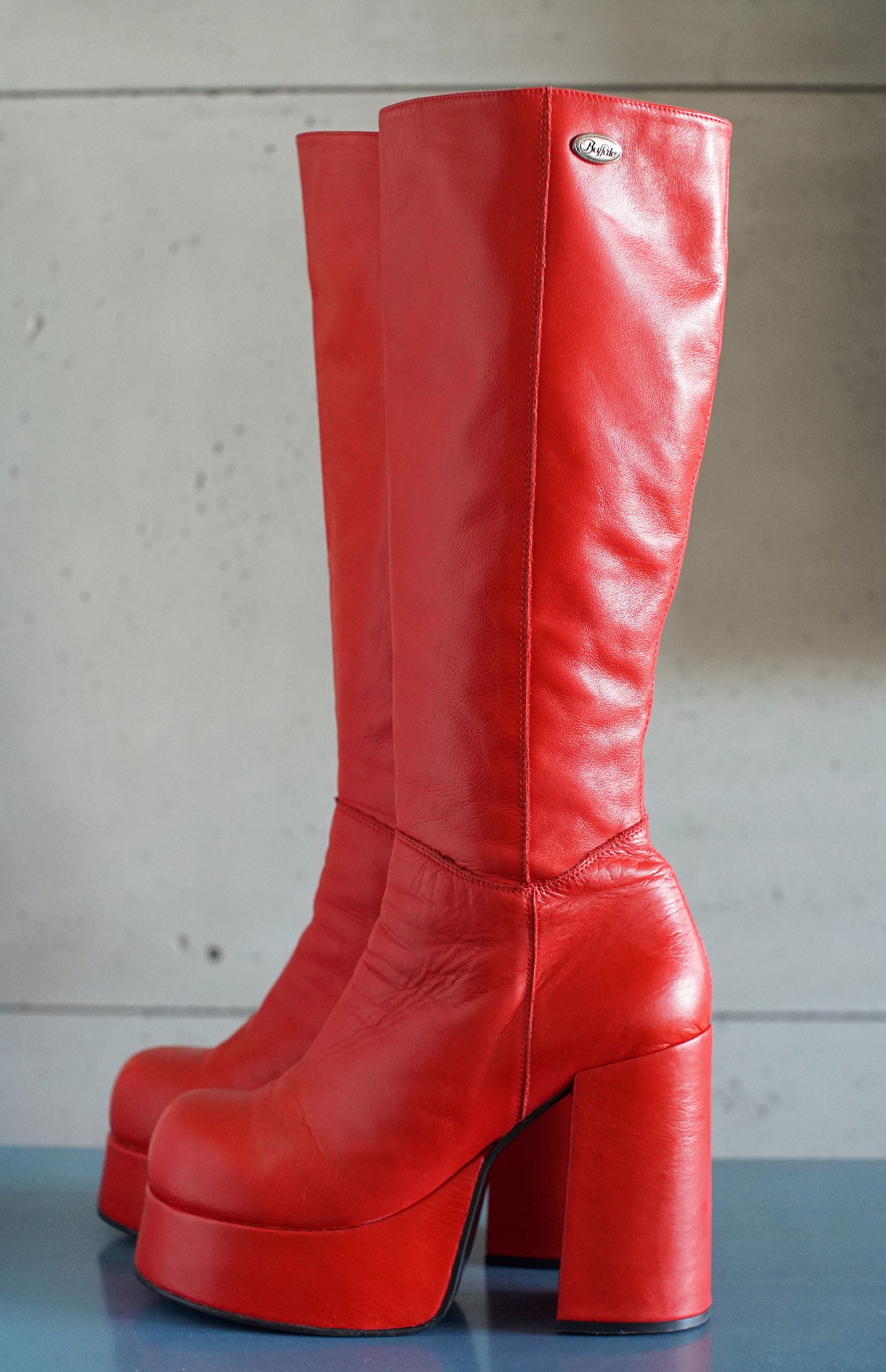 BUFFALO T24400 CULT 40 Red Platform Boots 90's Club Kid Etsy UK