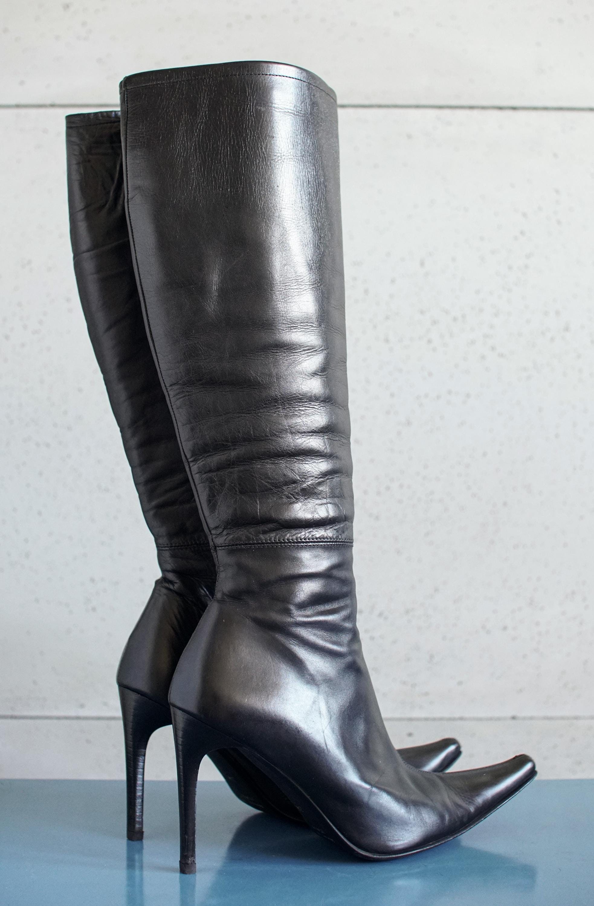 Spiked heel boots Etsy