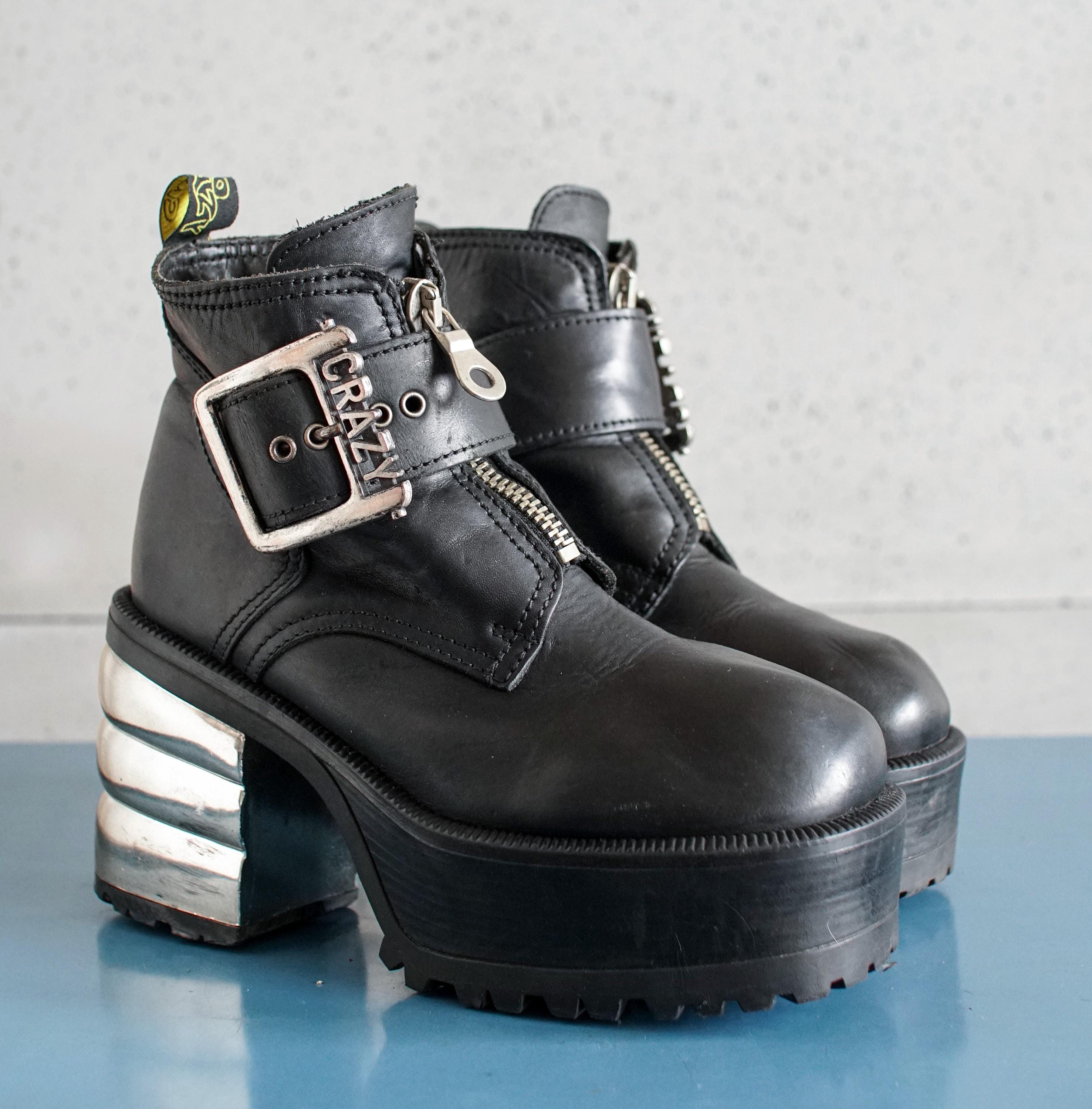 New Rock Boots Vintage - Etsy New Rock Boots Vintage - Etsy