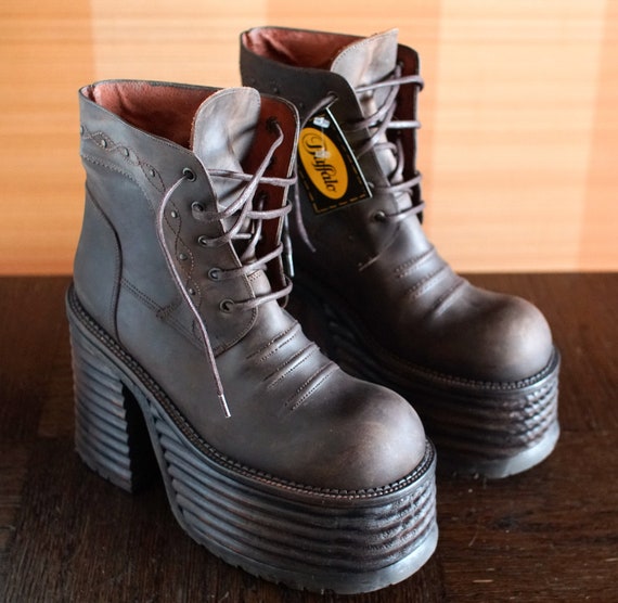 BUFFALO super high platform boots 90's Club Kid G… - image 5