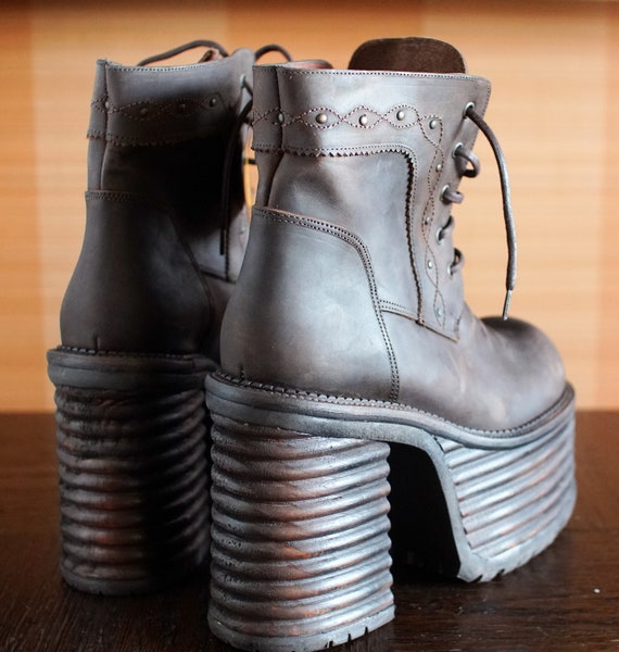 BUFFALO super high platform boots 90's Club Kid G… - image 4