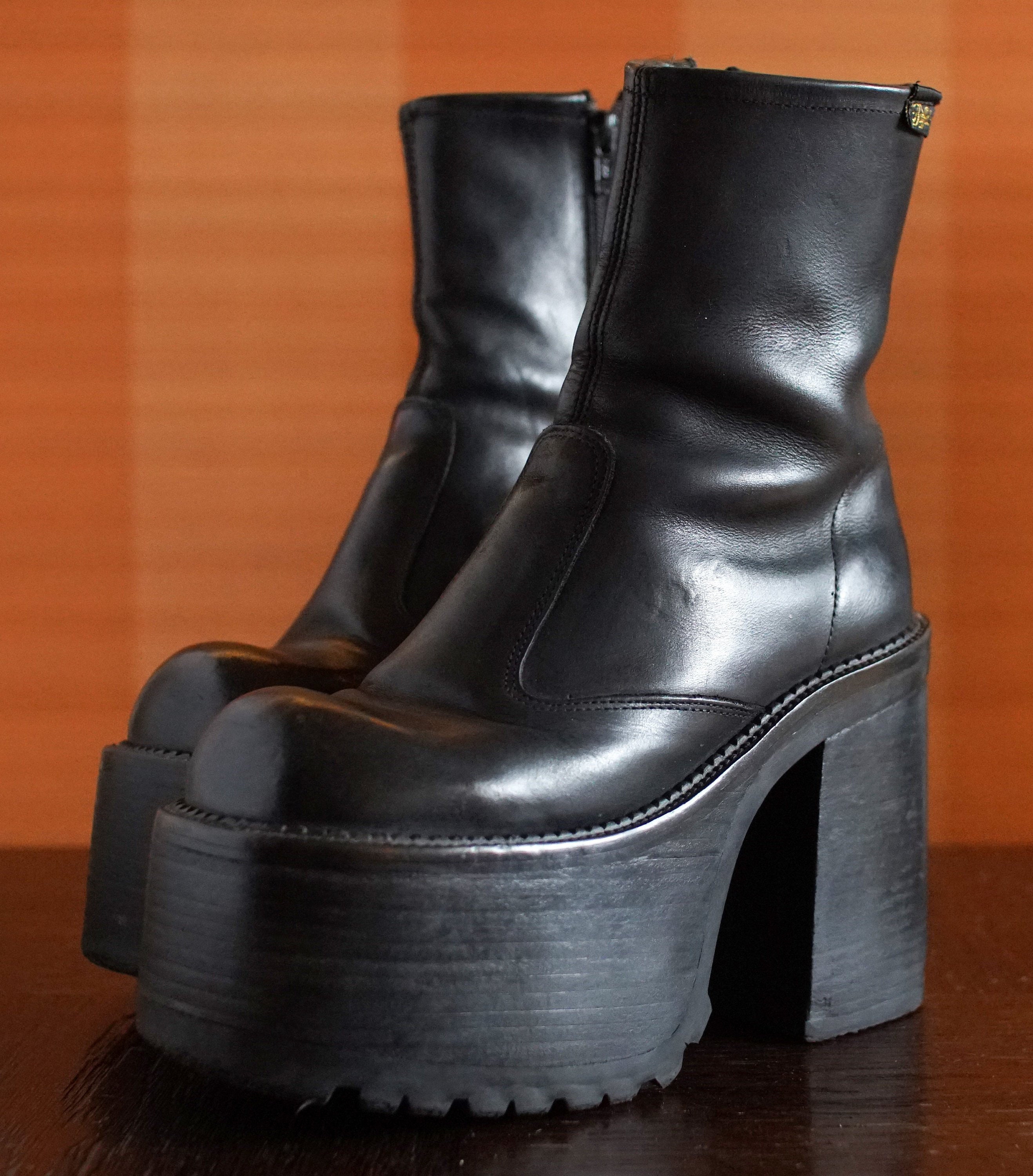 BUFFALO Super High Platform Booties Y2k 90's Club Kid Grunge