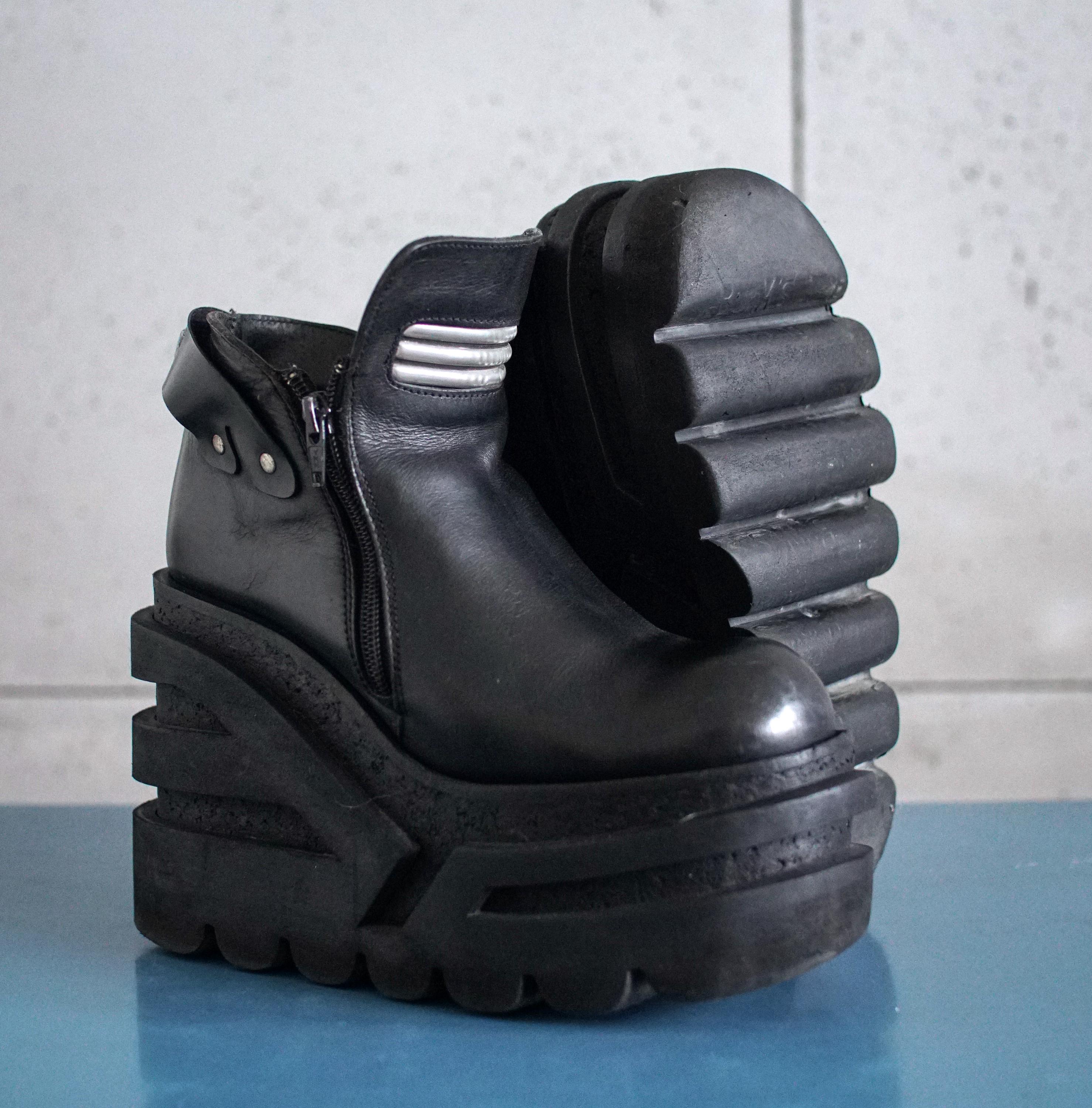 EUR37 US6.5 SONAX Platform Boots Super Rare MEGA Platform 90s