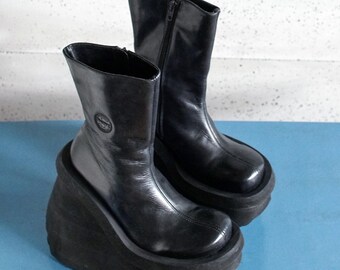 SONAX Platform Boots Rare MEGA Platform Y2k Monsters 39EUR - Etsy